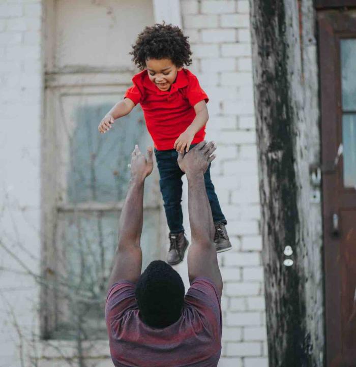 child and father