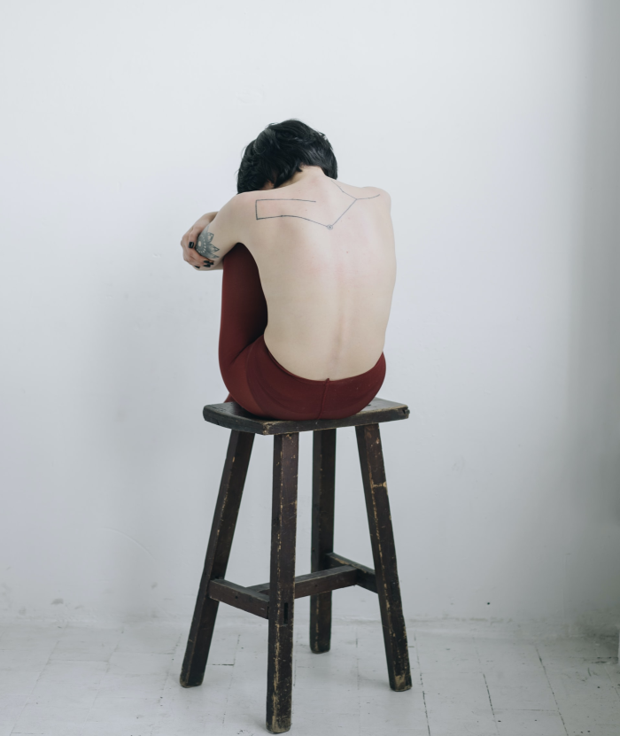 woman's back