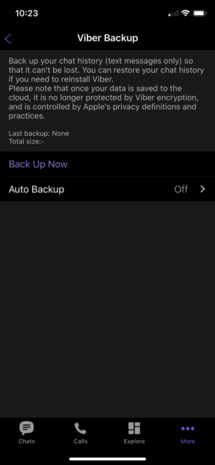 Viber Account Settings