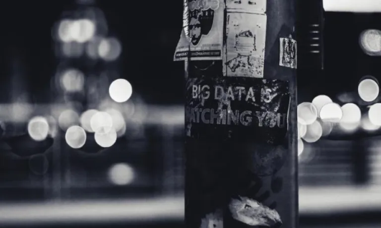 poster saying Big Data Is Watching