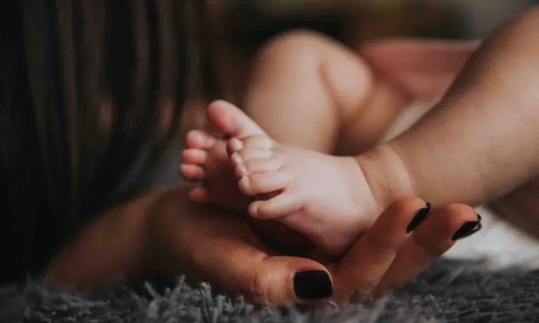 Image of a mother and newborn