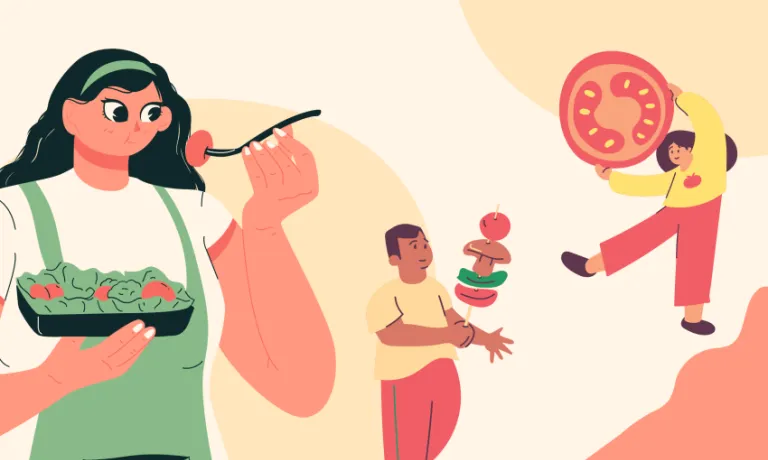 animated cartoons with vegetables