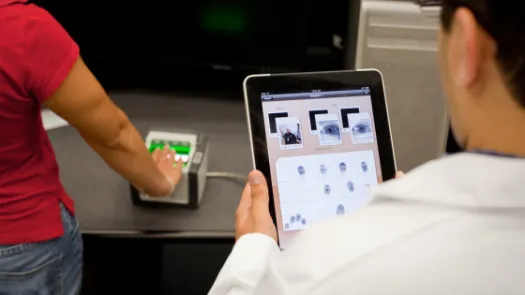 biometric fingerprint reader and tablet