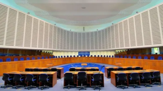 Picture of courtroom ECHR