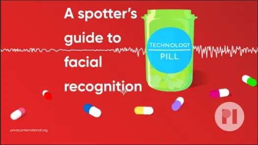 Technology pill logo text reads A spotter's guide to facial recognition