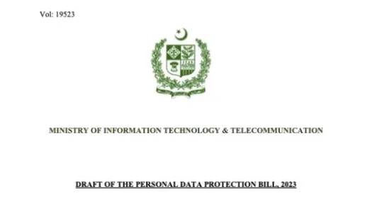 Front page - Draft Personal Data Protection Bill, 2023 