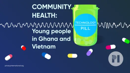 A waveform running through a pill bottle labelled Technology Pill, the title of the podcast floats next to the bottle