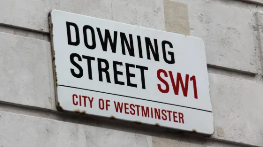 Downing Street sign