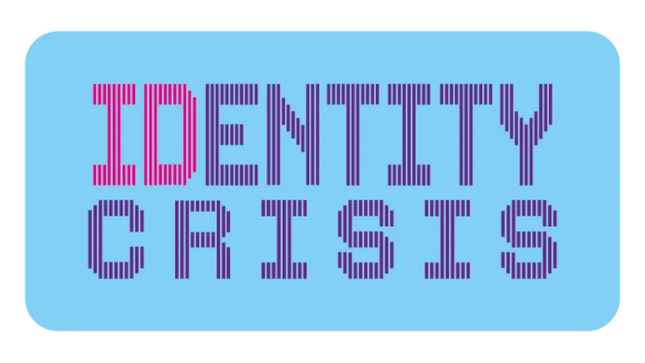 'identity crisis' logo