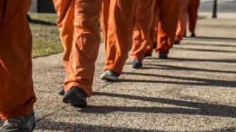 prisoners walking