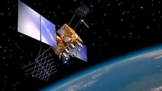 3D Rendering of a GPS Block IIR(M) satellite  