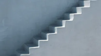 White stairs photo